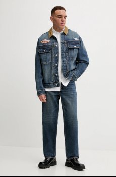 Хлопковая рубашка Evisu Evisu Logos & Wave Emb