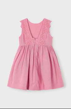 Детское платье с примесью льна Mayoral