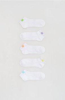 Reserved - Шкарпетки, набір з 5 - білий - 335IR-00X