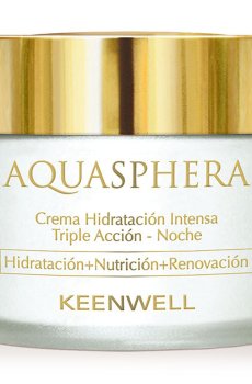 Ночной крем для лица Keenwell Aquasphera Moisturizing Тройного действия, интенсивно увлажняющий, 80 мл