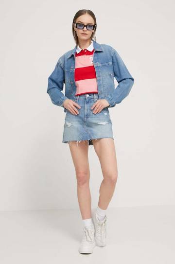 Джинсовая юбка Tommy Jeans mini карандаш Джинсовая юбка Tommy Jeans mini карандаш