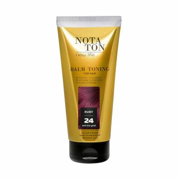 Тонирующий бальзам для волос Notaton New Life Balm Toning с био-золотом, 24 Рубин, 150 мл Тонирующий бальзам для волос Notaton New Life Balm Toning с био-золотом, 24 Рубин, 150 мл