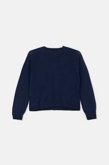 Детский хлопковый кардиган United Colors of Benetton цвет синий лёгкий 1098C500O Детский хлопковый кардиган United Colors of Benetton цвет синий лёгкий 1098C500O