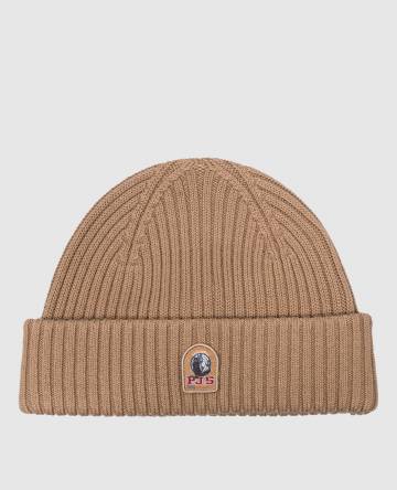 Коричневая шапка Basic с патчем логотипа