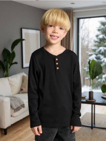 Бавовняна футболка - чорний