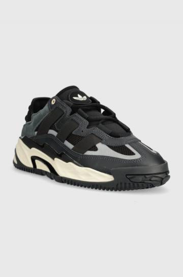 Кожаные кроссовки adidas Originals цвет чёрный Кожаные кроссовки adidas Originals цвет чёрный