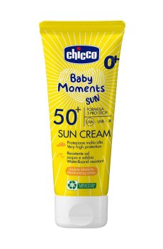 Детский солнцезащитный крем Chicco Baby Moments Sun Cream SPF 50+, 75 мл