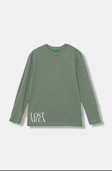 Хлопковый детский лонгслив United Colors of Benetton