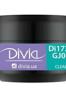 Гель для наращивания ногтей Divia Jelly Builder Gel GJ01 Clear, 5 г