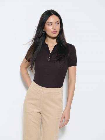 Mohito - Джемпер з коміром - коричневий - XS