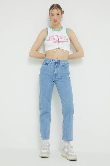 Топ Von Dutch женский цвет белый Топ Von Dutch женский цвет белый