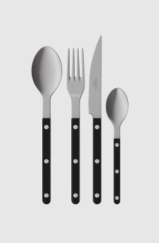 Черный набор столовых приборов Bistrot