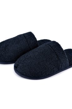 Мужские комнатные тапочки Twins Teddy без ушей, синие, размер 42-43 (28 см)