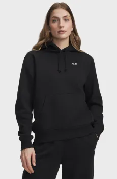 Женское черное худи Rival Flc Hoodie Черный XS Under Armour 6013548-008
