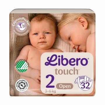Подгузники Libero Touch размер 2 (3-6 кг), 32 шт Подгузники Libero Touch размер 2 (3-6 кг), 32 шт