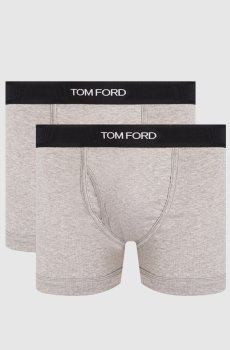Набор серых меланжевых трусов-боксеров