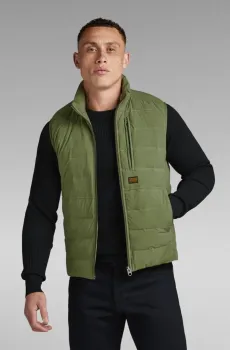 Мужской зеленый жилет Foundation liner Зеленый S G-Star RAW D24277,D518