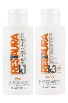 Набор для волос Hairconcept Restaura K Kit Frizzi (шампунь, 100 мл + крем, 100 мл)