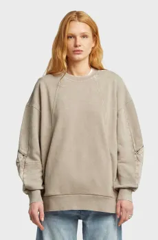 Женский бежевый свитшот Washed Бежевый M G-Star RAW D27738,D969