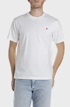 Мужская белая футболка Белый XL Replay M3015 .000.2660