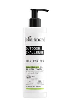 Мужской освежающий гель для умывания Bielenda Only For Men Outdoor Challenge Refreshing Face Wash Gel, 190 мл