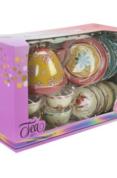 Детский игрушечный набор Shantou Jinxing Чайный сервиз, в коробке, от 3 лет, 14 предметов, 16*9*24 см (999-B4)