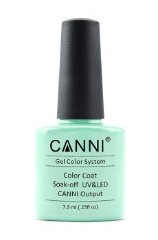 Гель-лак для ногтей Canni Gel Color System Color Coat Soak-off UV&LED 253 Мятный кремовый, 7.3 мл