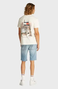 Мужская белая футболка NOVELTY Белый S Tommy Jeans DM0DM21345