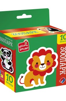 Магнитная игра Vladi Toys Зоопарк, 10 магнитов, от 3 лет (VT3106-39)