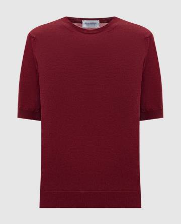 Бордовая футболка CERICE из шерсти мериноса