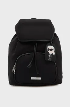 Женский черный рюкзак ikon Черный ONESIZE Karl Lagerfeld B3W30127