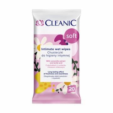 Влажные салфетки для интимной гигиены Cleanic Soft Intimate Wet Wipes, 20 шт Влажные салфетки для интимной гигиены Cleanic Soft Intimate Wet Wipes, 20 шт