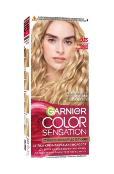 Стойкая крем-краска для волос Garnier Color Sensation 9.13 Кристальный бежевый светло-русый, 110 мл