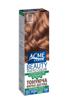 Тонирующая краска-уход для волос Beauty Phyto Color, 105 Клубничный блонд, 50 мл