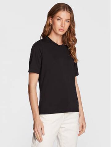 Gina Tricot Футболка Basic 17937 Чорний Regular Fit Gina Tricot Футболка Basic 17937 Чорний Regular Fit