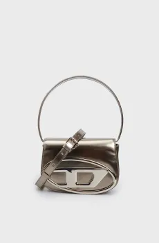 Женская золотистая кожаная сумка 1DR Золотой ONESIZE Diesel X08396 PS202