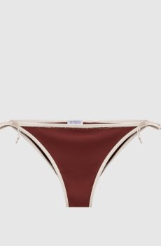 Бордовые трусики от купальника с цепочкой мониль