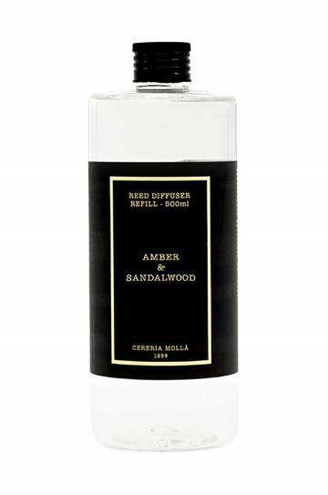 Запасной флакон для аромадиффузора Cereria Molla Amber and Sandalwood 500 ml Запасной флакон для аромадиффузора Cereria Molla Amber and Sandalwood 500 ml