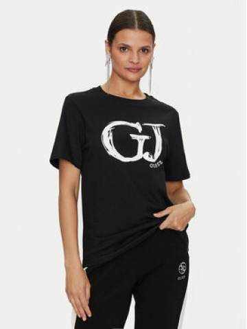 Guess Футболка Sara V4YI01 K8FQ4 Чорний Regular Fit Guess Футболка Sara V4YI01 K8FQ4 Чорний Regular Fit