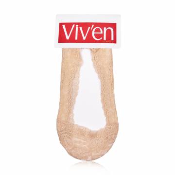 Подследники женские Viven petty кружевные, бежевые, размер 35-37 Подследники женские Viven petty кружевные, бежевые, размер 35-37