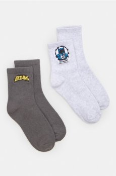 Шкарпетки, 2 пари Batman - темно-сірий