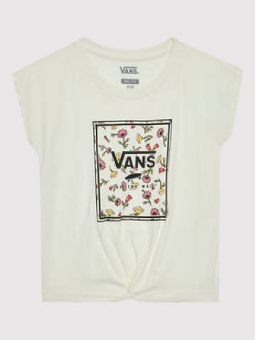 Vans Футболка Poppy Box VN0A7YVJ Білий Regular Fit Vans Футболка Poppy Box VN0A7YVJ Білий Regular Fit