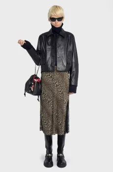 Женская юбка с узором Jady Разноцветный 34 ZADIG&VOLTAIRE WWSK01622_LEAVES