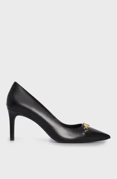 Женские черные кожаные лодочки TIFFANIE MID FLEX PUMP Черный 36 Michael Kors 40T4TFMP1L