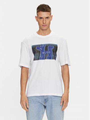 Hugo Футболка Nedary 50519131 Білий Regular Fit Hugo Футболка Nedary 50519131 Білий Regular Fit
