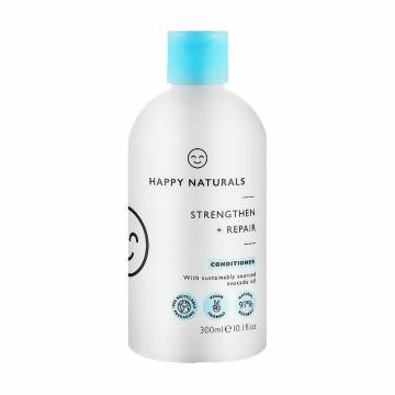 Кондиционер для волос Happy Naturals Strengthen + Repair Conditioner Восстановление и укрепление, 300 мл Кондиционер для волос Happy Naturals Strengthen + Repair Conditioner Восстановление и укрепление, 300 мл