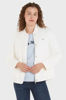 Женский белый бомбер LW QUILTED BOMBER JACKET Белый S Tommy Hilfiger WW0WW42376