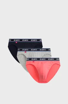 Мужские брифы (3 шт) Разноцветный M Atlantic 3MP-200