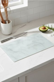 Обробна дошка з мармуровим візерунком - сірий