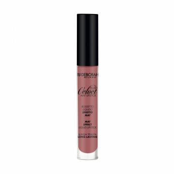 Жидкая матовая помада для губ Deborah Fluid Velvet Mat Lipstick, 02 Romantic Pink, 8 мл Жидкая матовая помада для губ Deborah Fluid Velvet Mat Lipstick, 02 Romantic Pink, 8 мл